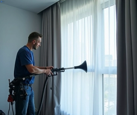 Professional drapes cleaning process tools Matty Curtain Cleaning coolangatta