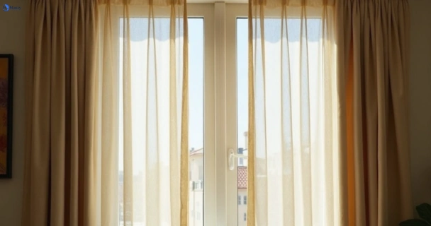 Dull dusty drapes in coolangatta before professional cleaning